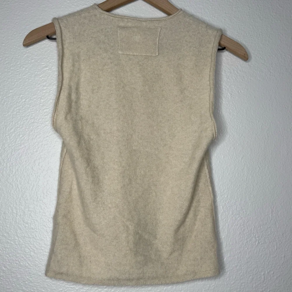 Free People Cashmere Muscle Sweater in Champagne Combo, size XS NWT